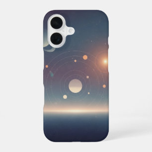 Retro Cosmic Orbit Diagram iPhone 16 Case