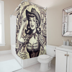Retro Country Girl Illustration