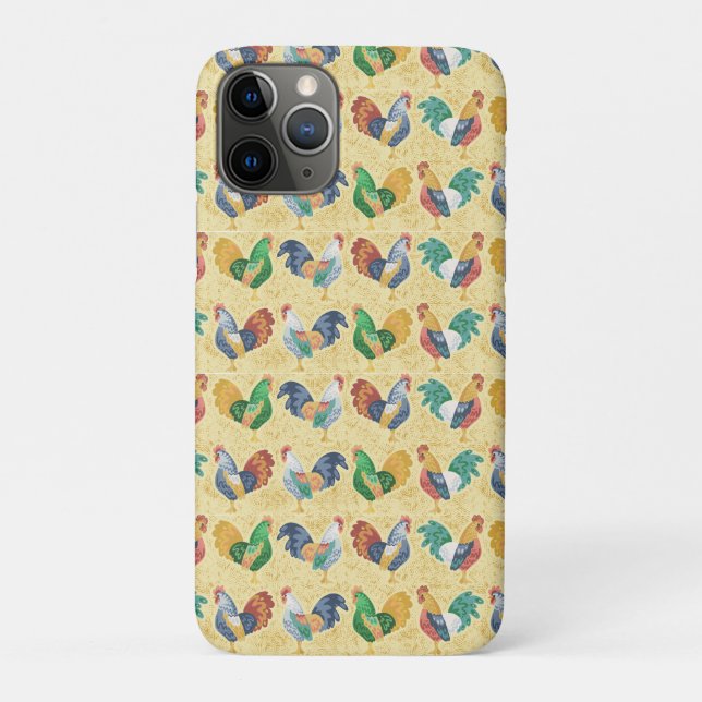 Retro Country Rooster Case-Mate iPhone Case (Back)
