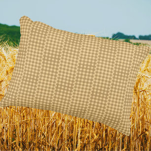Retro Country Vintage Fun Gingham Checks Accent Pillow
