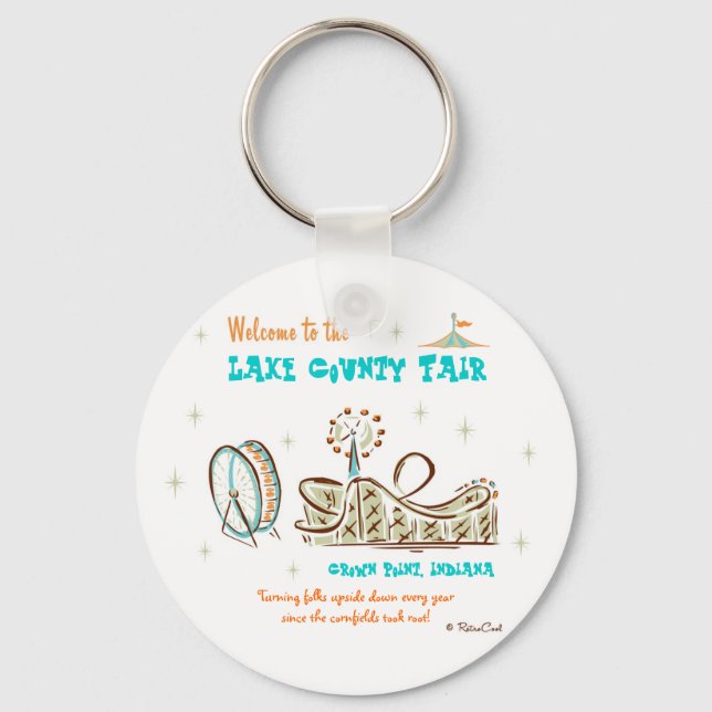 Retro 'County Fair' Keychain (Front)