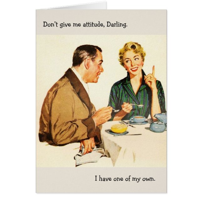 Retro Couple - Ne me donnez pas d'attitude, (Devant)