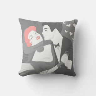 Retro Couple Pillow