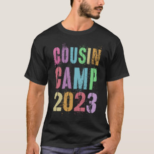 Retro COUSIN CAMP 2023 Grandma Grandpa Camping Aut T-Shirt