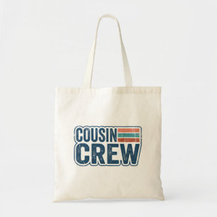 Retro Cousin Crew Matching Family Reunion Gifts Tote Bag