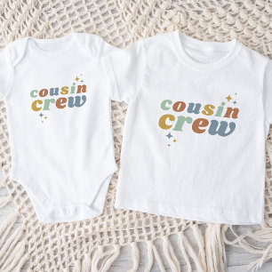 Retro Cousin Crew   Matching Kids Baby Bodysuit