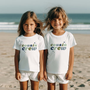Retro Cousin Crew Matching Kids Baby T-Shirt