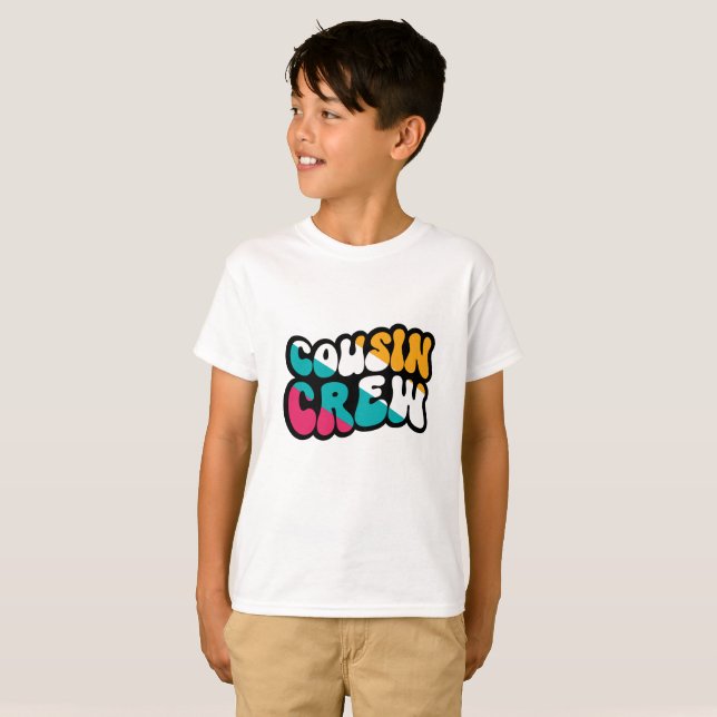 Retro Cousin Crew  T-Shirt (Front Full)