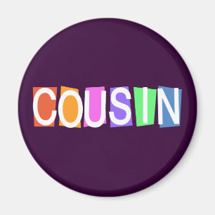 Retro Cousin Magnet