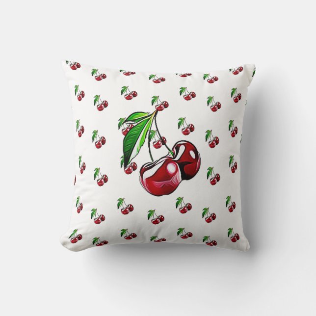Rétro coussin de cerise (Recto)