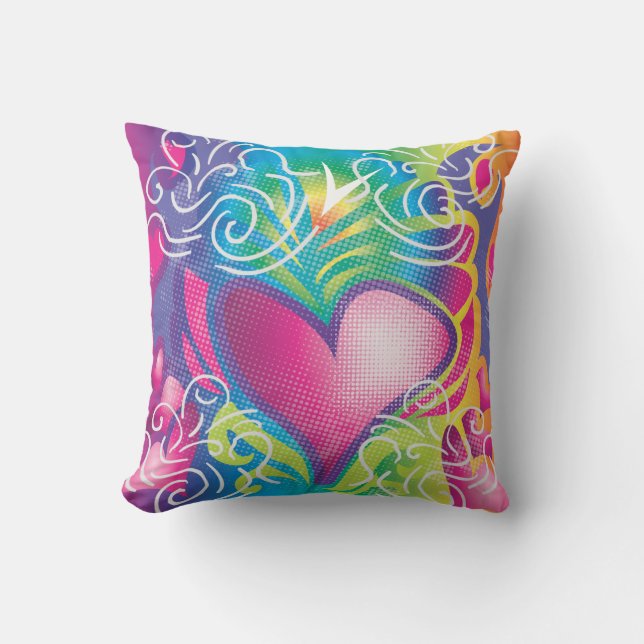 Rétro coussin de coeurs (Recto)