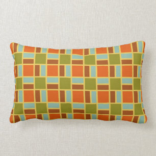 Rétro coussin de rectangle de tuiles de patio