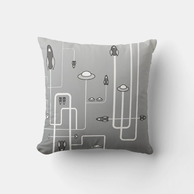 Rétro coussin de vol spatial (Recto)