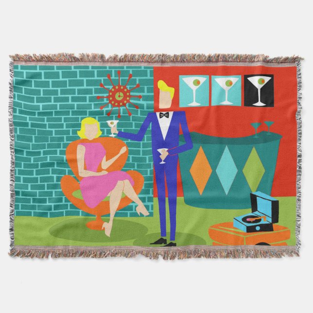 Rétro couverture de jet de couples de Martini (Devant)