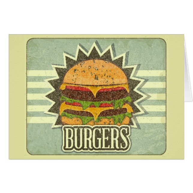 Retro Cover For Fast Food Menu (Front Horizontal)