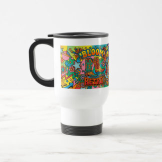 Retro cow boy, Pop art Travel Mug