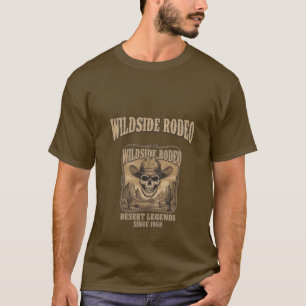 Retro Cowboy Skull Hat Desert Cactus Vintage  T-Shirt