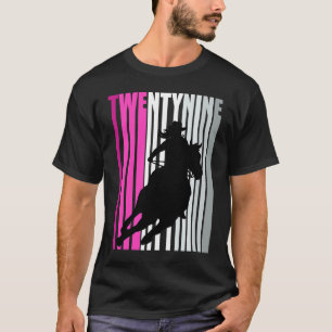 Retro Cowgirl Birthday 29th Rodeo Horse Queen Barr T-Shirt