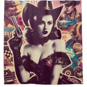 Retro Cowgirl Collage