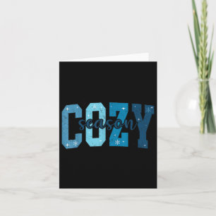 Retro Cozy Season Cute Winter Vibes Tis The Season Card