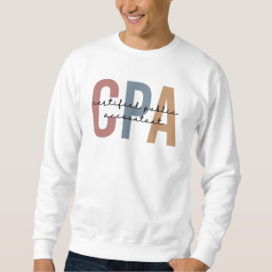 Retro CPA Certified Public Accountant Sweatshirt
