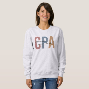 Retro CPA Certified Public Accountant Sweatshirt