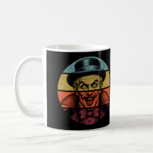 Retro Crazed Face Illusionist Coffee Mug