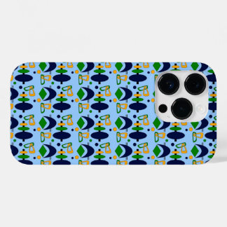 Retro Crescent Totem Shapes Case-Mate iPhone 14 Pro Case