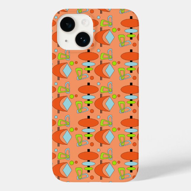 Retro Crescent Totem Shapes Case-Mate iPhone Case (Back)