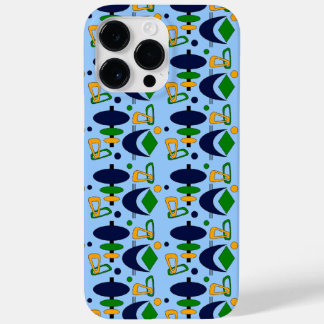 Retro Crescent Totem Shapes Case-Mate iPhone 14 Pro Max Case