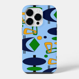Retro Crescent Totem Shapes iPhone 14 Pro Case