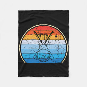 Retro Cricket Fleece Blanket