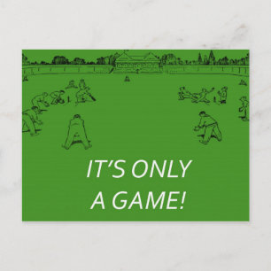 Retro Cricket Postcard