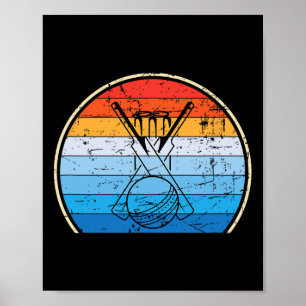 Retro Cricket Poster