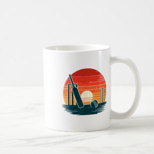 Retro Cricket T Cricketer Tsman Bowler Coffee Mug