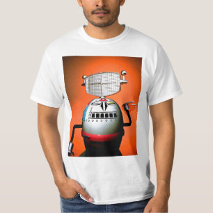 Retro Cropped Toy Robot 03 T-Shirt