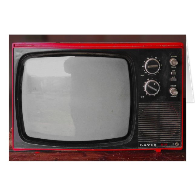 Rétro cru rouge TV (Devant horizontal)