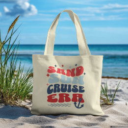 Retro Cruise Era Large Tote Bag
