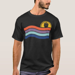 Retro Cruise Passenger Ship Cruising Crew Vacation T-Shirt