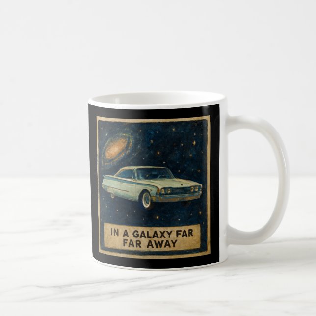 Retro Cruiser in Deep Space  Coffee Mug (Right)