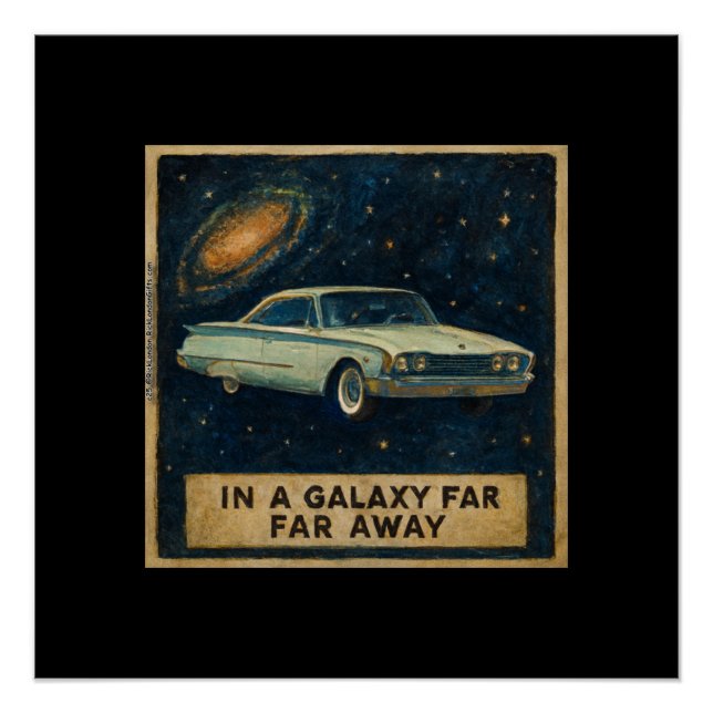 Retro Cruiser in Deep Space  Poster (Front)