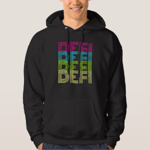 Retro Crypto Defi Unbanked Bitcoin Nft Non Fungibl Hoodie