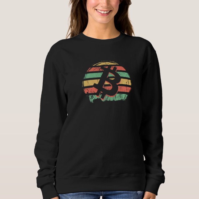 Retro Cryptocurrency Bitcoin Btc Crypto Hodl Acces Sweatshirt (Front)