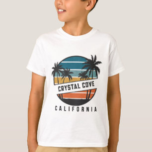Retro Crystal Cove State Park California Surfboard T-Shirt
