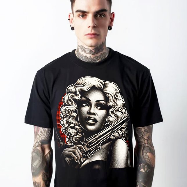 Retro Cult Pulp Girl T-Shirt (Creator Uploaded)