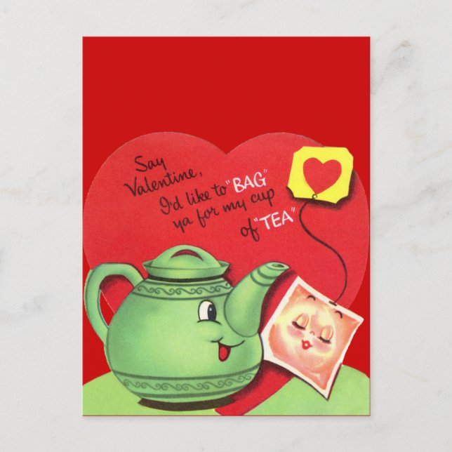 Retro Cup Holiday Postcard (Front)