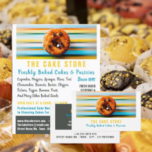 Retro Cupcake, Cake Maker, Cake Store Business Card