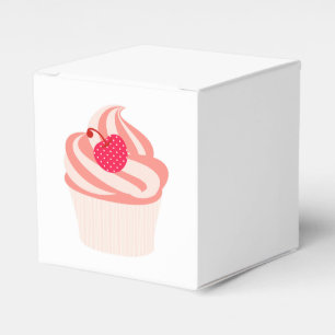 Retro Cupcakes Favor Box