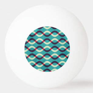 Retro Curves: Grunge Pattern Effect. Ping Pong Ball