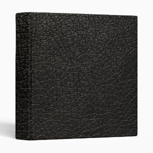Retro Custom Black Leather Binder